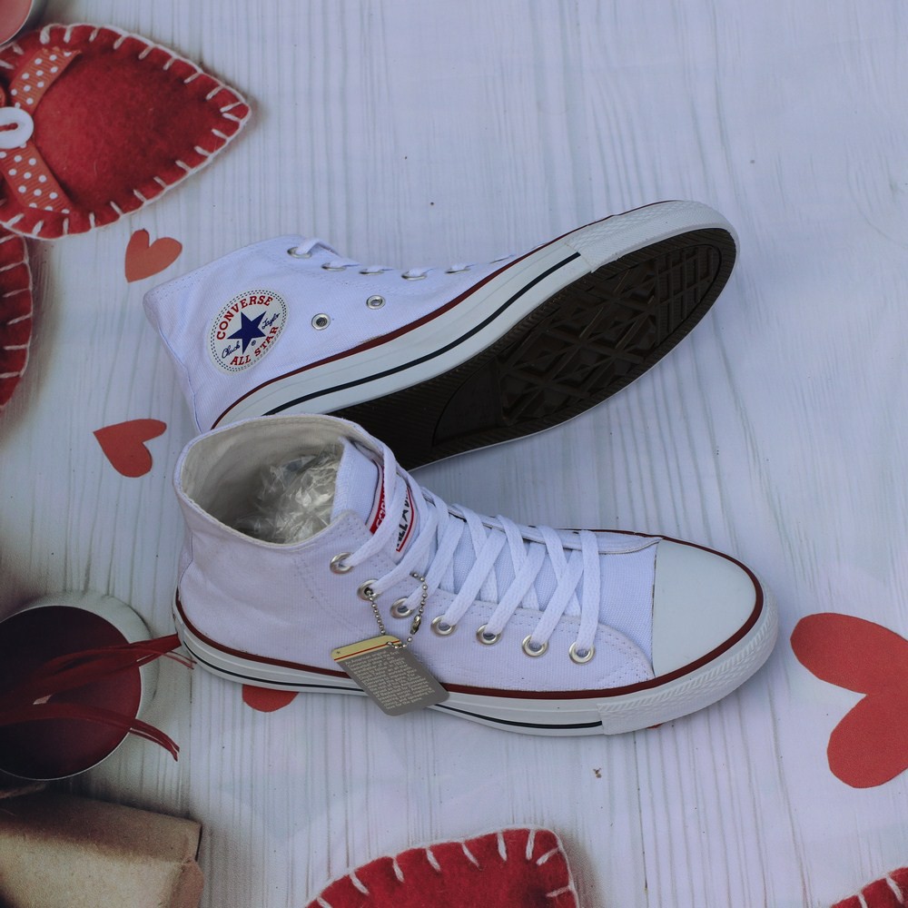 Giày AllStar Classic Màu Trắng Cổ Cao Nam