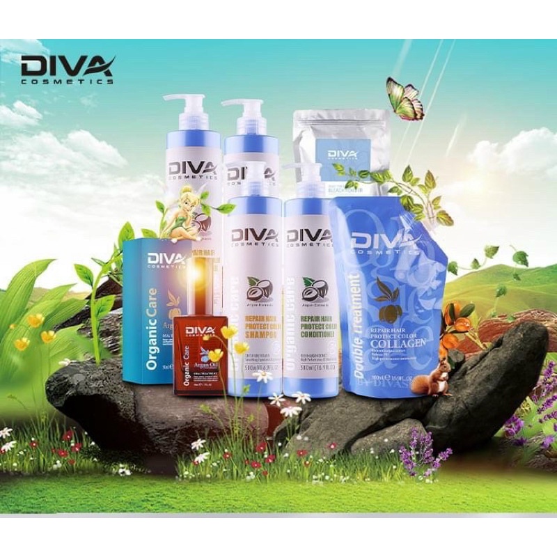 🌻RẺ VÔ ĐỊCH 🌻CẶP DẦU GỘI DẦU XẢ GIỮ MÀU - PHỤC HỒI HƯ TỔN - MÙI MACA DIVA 750M