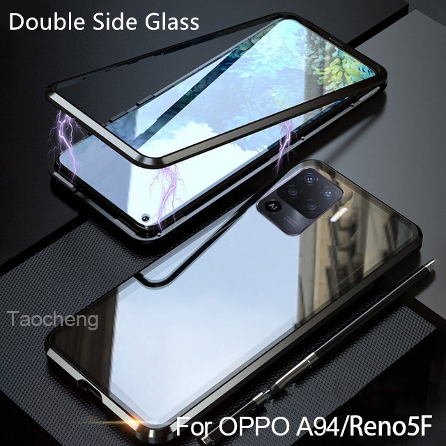 Ốp Lưng Hộp Kính Hút Từ Cho Điện Thoại Oppo A94 Reno 5f Reno5F | BigBuy360 - bigbuy360.vn
