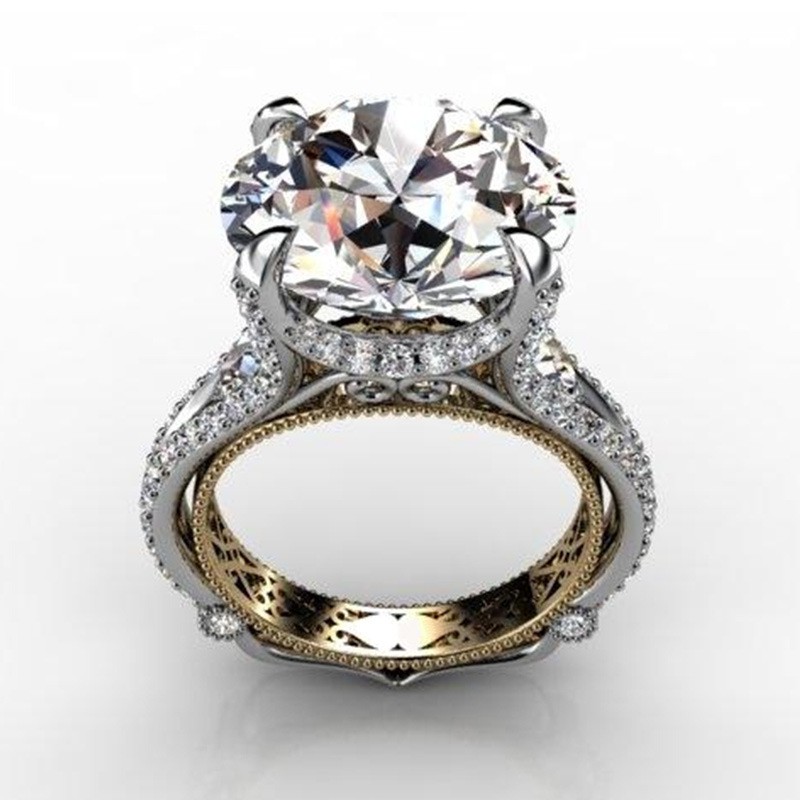 Nhẫn hợp kim đính đá Zircon thời trang cho nữ