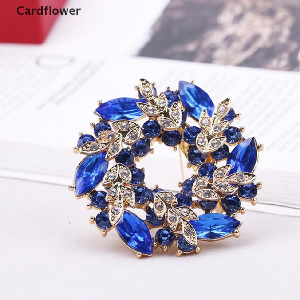 Ghim Cài Áo Hình Hoa Đính Đá Thời Trang Cho Nữ