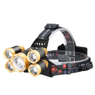 Đèn pin đội đầu 5 bóng led siêu sáng