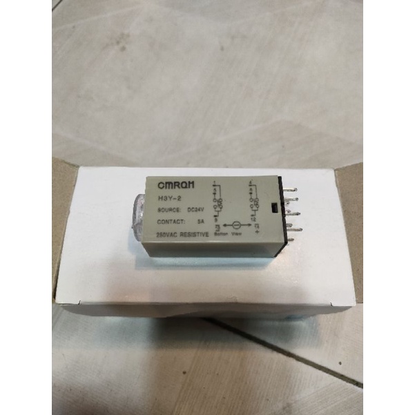 Timer Ralay thời gian công tắc đồng hồ Omron H3Y-2 8P 10S 24VDC 5A