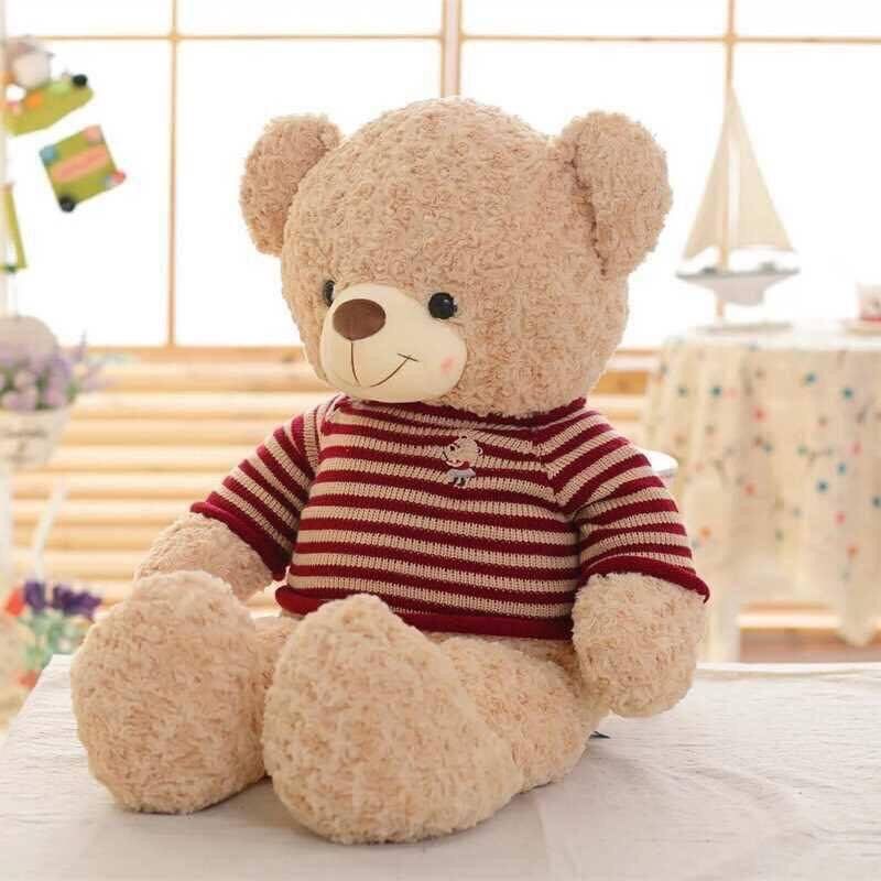 [Bán Chạy] Gấu bông cao cấp ❤️ Teddy socola kem ❤️ lông xoắn hoa hồng mịn FREESHIP FREE GÓI QUÀ