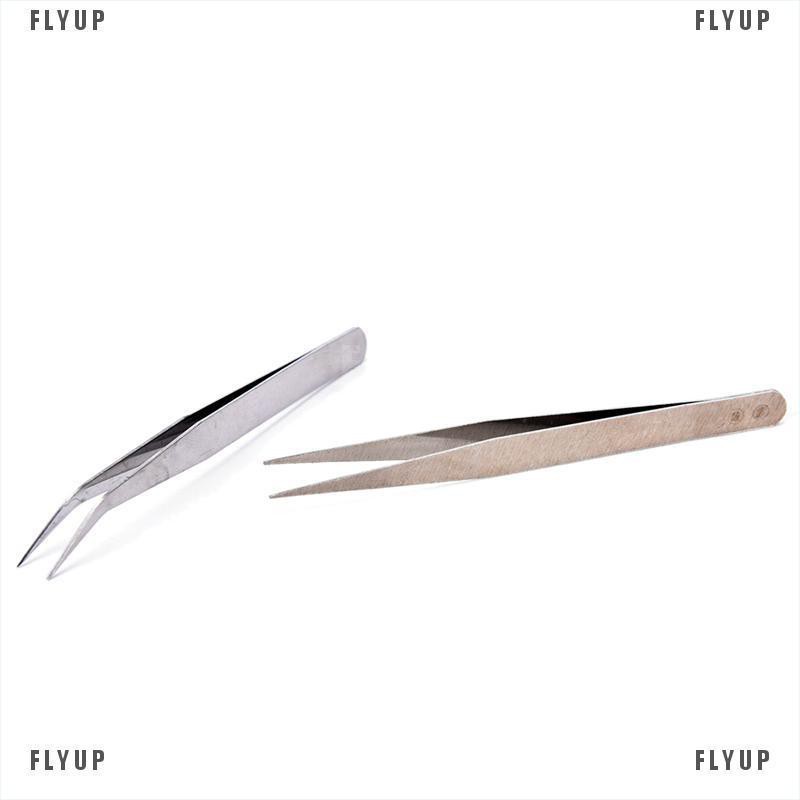 Set 2 Nhíp Thẳng Bằng Thép Không Gỉ Chuyên Dụng Trong May Vá