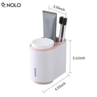 BỘ GIÁ ĐỰNG CỐC BÀN CHẢI KEM ĐÁNH RĂNG ECOCO EC02
