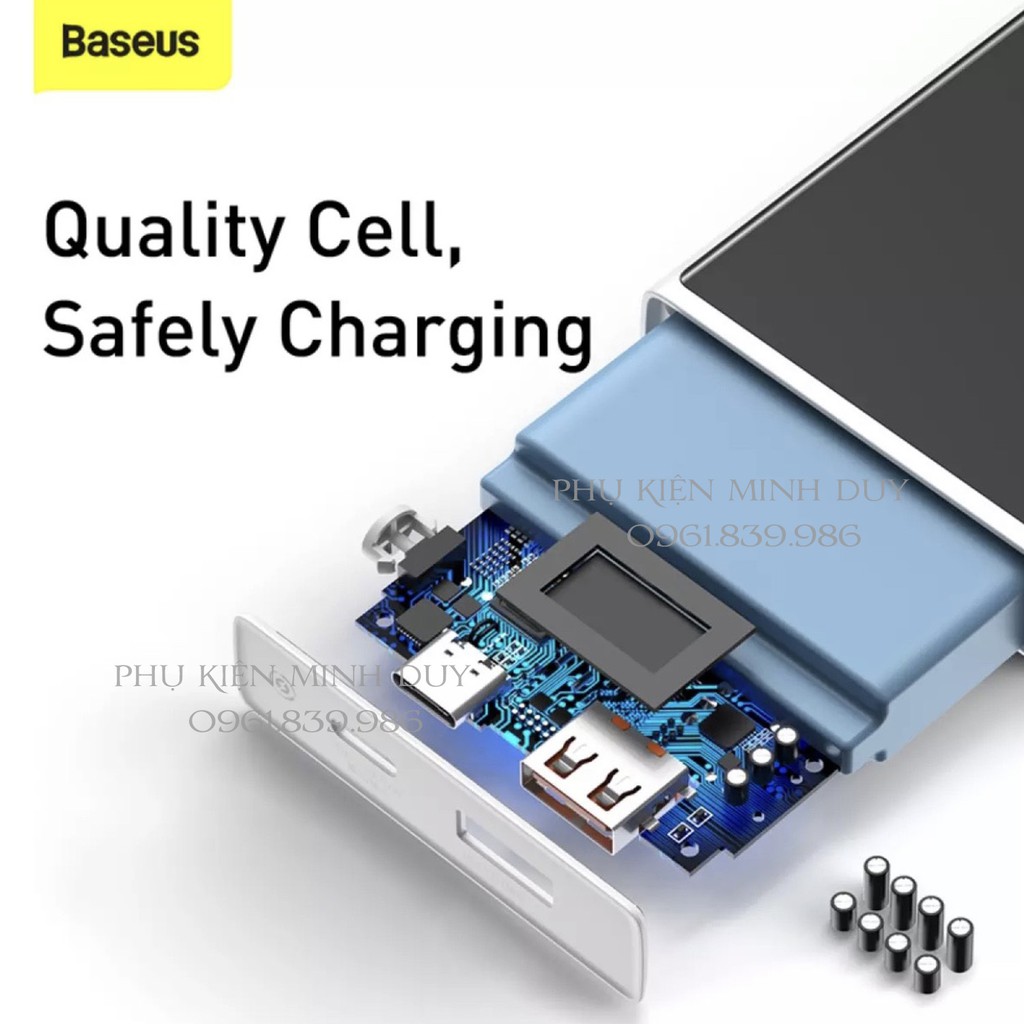 (Mẫu mới) Pin sạc dự phòng sạc nhanh Baseus Super Mini Digital Display 22.5W 10.000 và 20.000mAh ❤