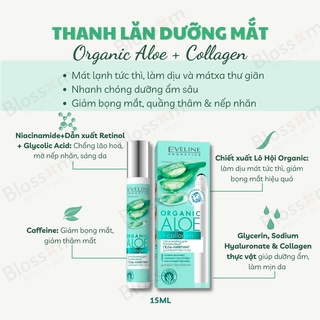 Lăn mắt lạnh Eveline Rollon Hyaluronic 2 in 1