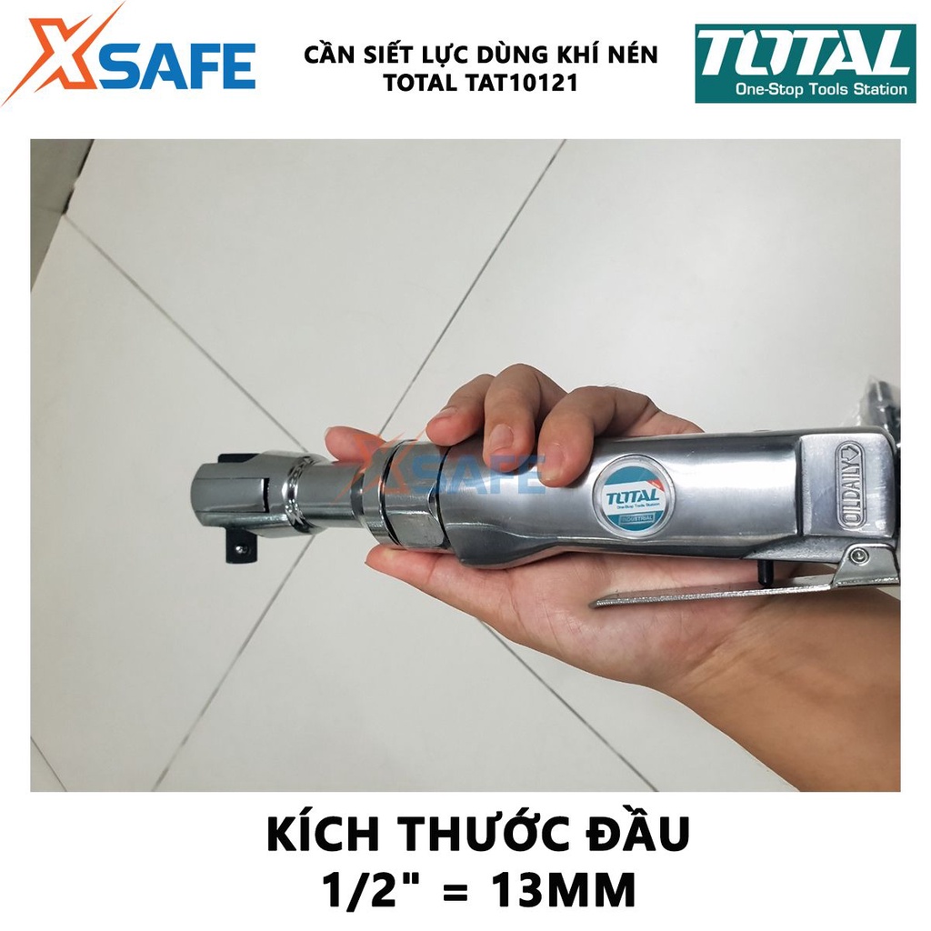 Cần siết lực 2 chiều dùng khí nén Total TAT10121 Cần siết cầm tay Độ chính xác ± 4% Kích thước đầu khẩu 1/2&quot; = 13mm