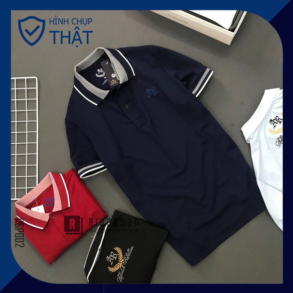 Áo thun polo, áo phông nam có cổ polo form rộng đẹp, hàng cao cấp xịn AR RSP002AV có size lớn big size xxl Riooshop | BigBuy360 - bigbuy360.vn