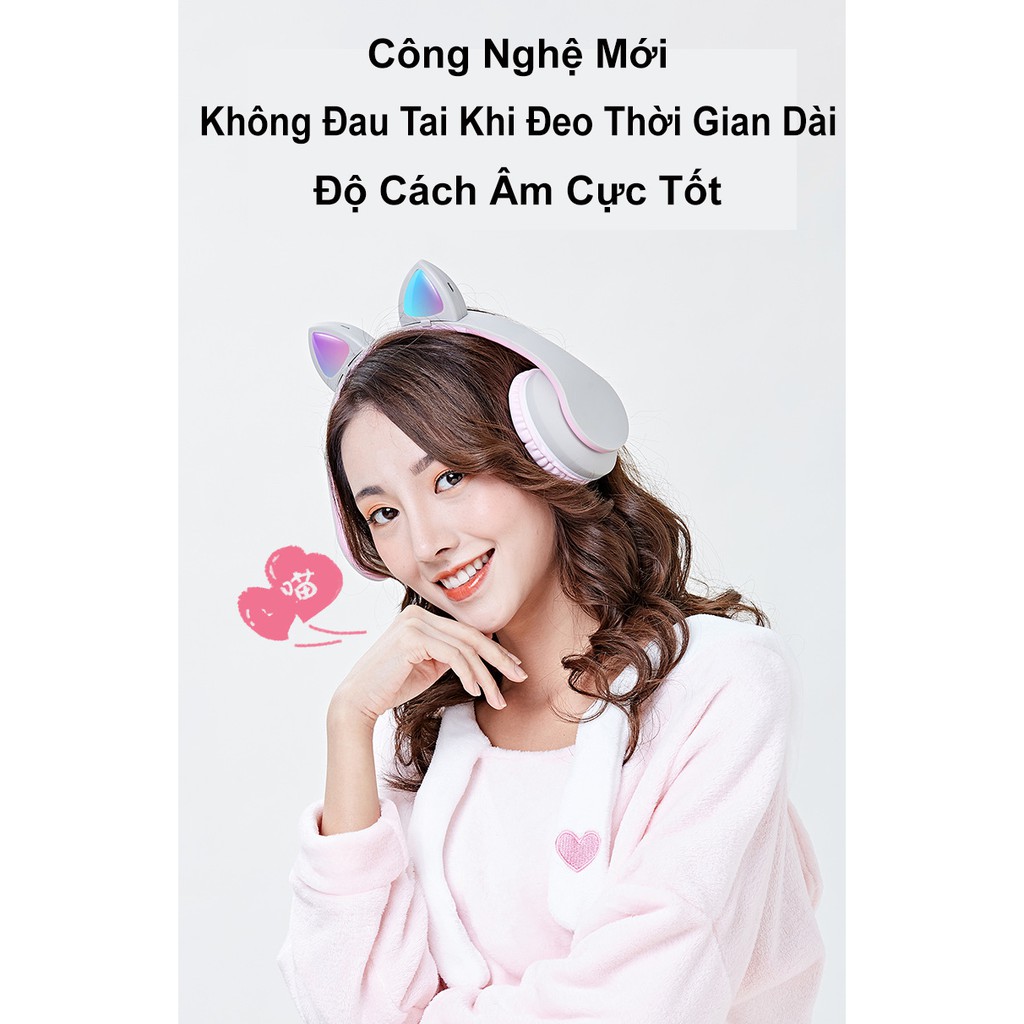 [Bản Cao Cấp]Tai Nghe Tai Mèo HEADPHONE CATEAR Bluetooth 5.0 F07 Thế Hệ Thứ 3 - Tai Mèo Có Thể Tháo Rời - Hot Style 2020 | BigBuy360 - bigbuy360.vn