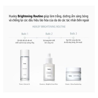 Set dưỡng trắng da Huxley
