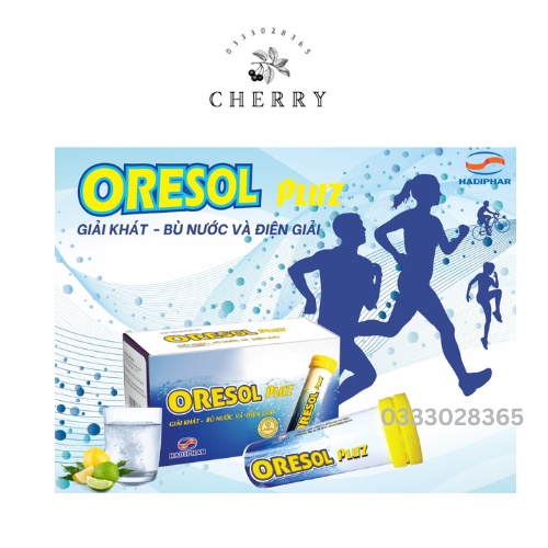 Oresol Plus Tuýp 10 viên bù nước và điện giải