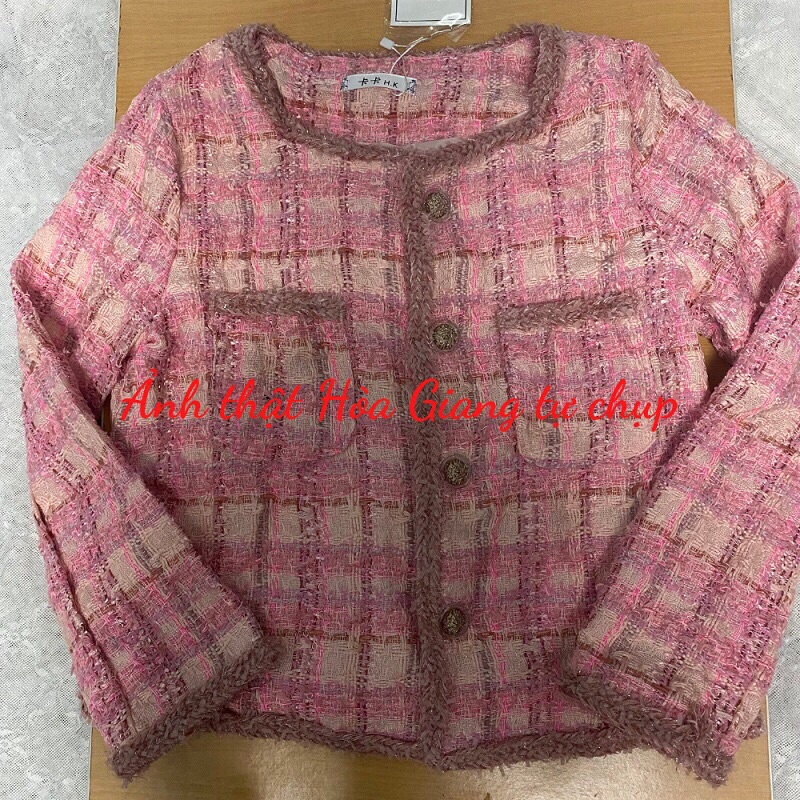 [Có sẵn] Áo khoác dạ tweed dễ thương, áo khoác nữ có video ảnh thật | BigBuy360 - bigbuy360.vn