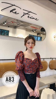 Bigsize Áo hoa nhí đỏ A83