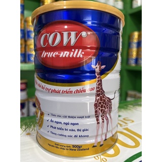 Sữa Bột Cow True Milk Hươu cao cổ 900g - Phát Triển Chiều Cao, Tầm Vóc, Thông Minh