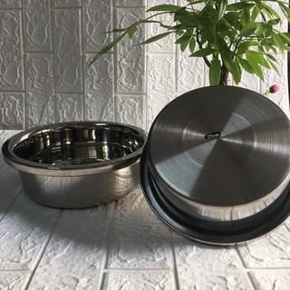 1 Bộ 3 Thau trộn Inox cao cấp. đáy vuông Size từ 20-22-24cm. Siêu bền, tuyệt đối an toàn cho sức khỏe