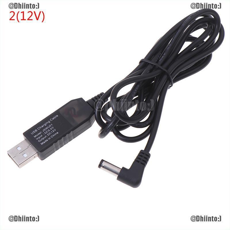 Dây cáp chuyển đổi Usb Dc 5V To Dc 9V 12V 2.1x5.5mm