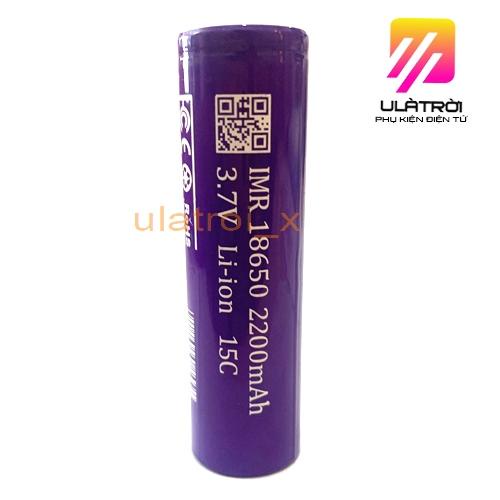 Pin tím TL IMR 18650 xả cao 15c , 2200mAh, chuyên pin Power Tools