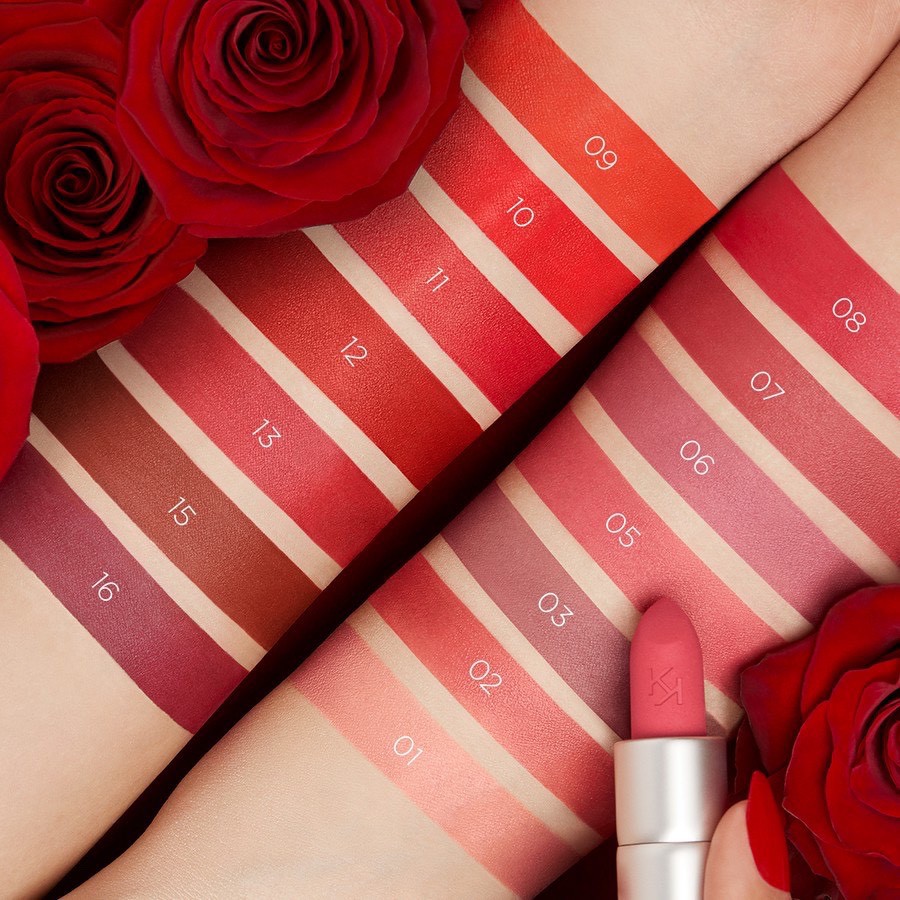 Son môi lì Kiko Powder Power Lipstick Kiko Milano chính hãng lâu trôi màu đỏ hồng trầm cherry ớt cam nâu