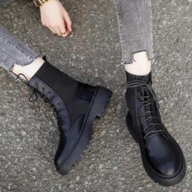Boots Nữ, Giày Bốt Nữ Dr.Martens Boots Thu Đông Hottrend Phong Cách Màu Đen Minhtushoes Giày Dép Nữ Thời Trang Cao Cấp