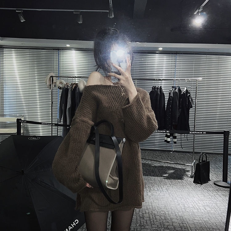 Áo len nữ dài tay cổ tròn thời trang Hàn Quốc