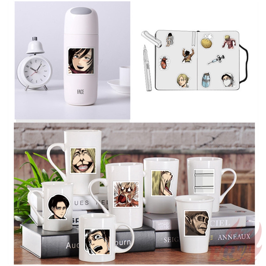 ❉ Attack on Titan - Anime Stickers ❉ 40Pcs/Set DIY Decals Stickers for Album Diary Laptop Scrapbooks Skateboard