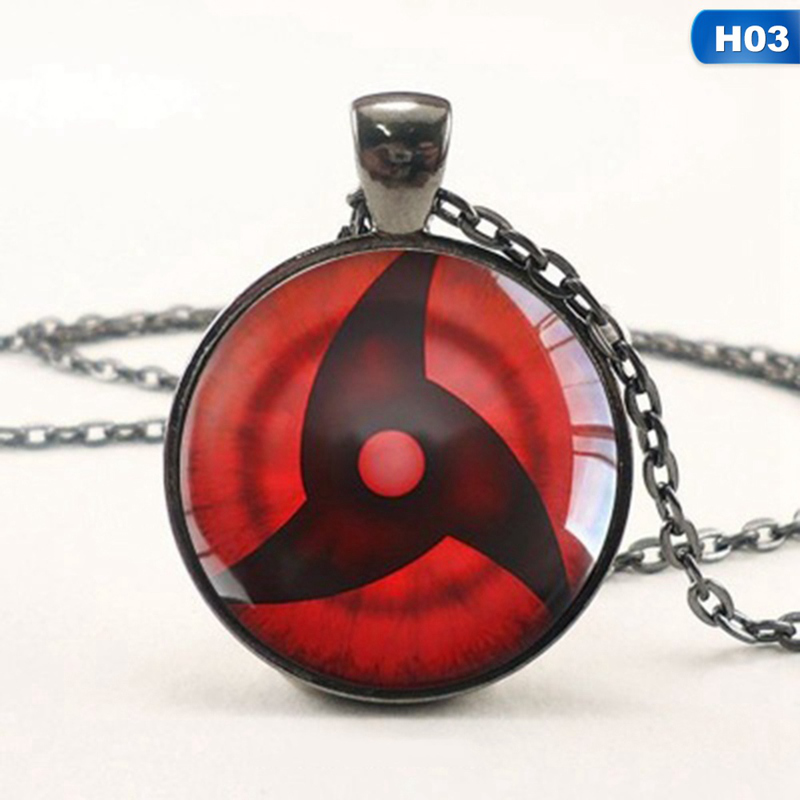 Dây Chuyền Mặt Phối Kính Họa Tiết Phong Cách Naruto