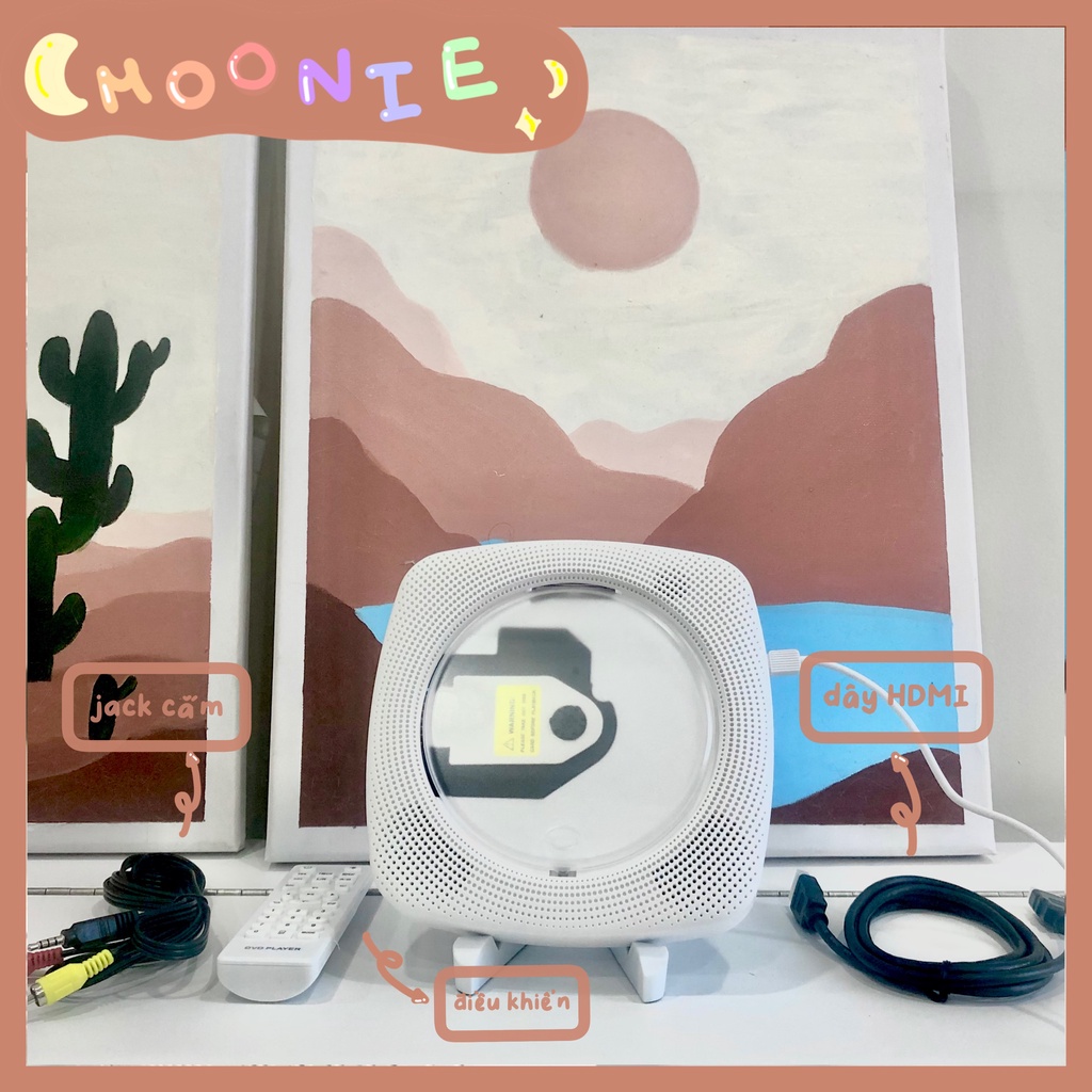 Máy nghe nhạc CD Player bản sạc pin chính hãng KECAG - Máy chạy đĩa DVD bluetooth BẢO HÀNH 6 THÁNG