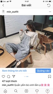 Quần Yếm Bò Nữ