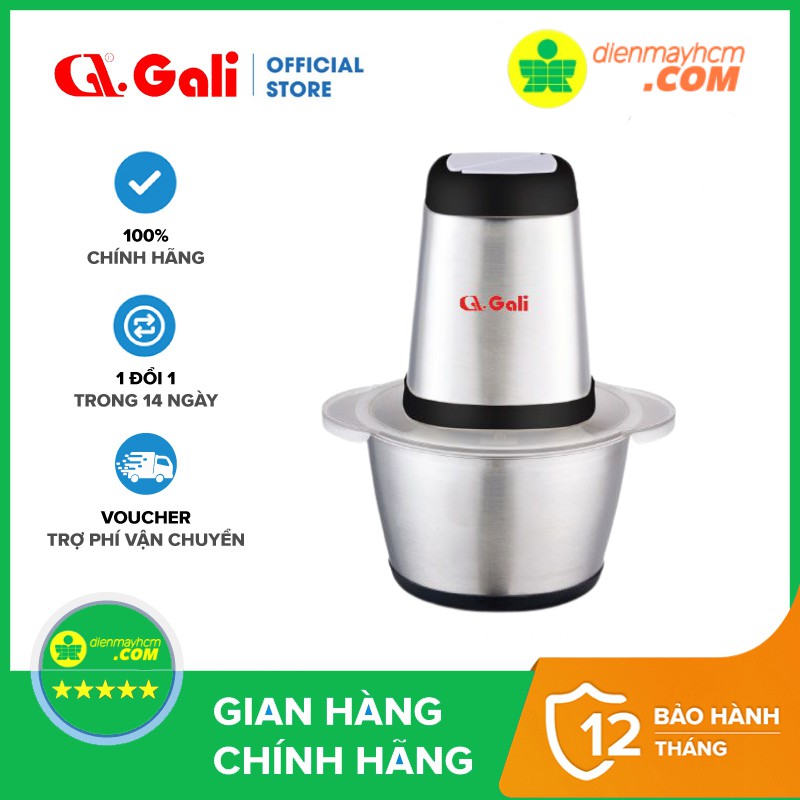 Máy xay thịt Gali GL-1920 500W 1.8L nhập khẩu bảo hành chính hãng tiêu chuẩn an toàn thực phẩm QCVN 12-3:2011/BYT