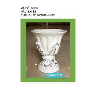 Bình hoa composite dáng lá S2 cao 23cm