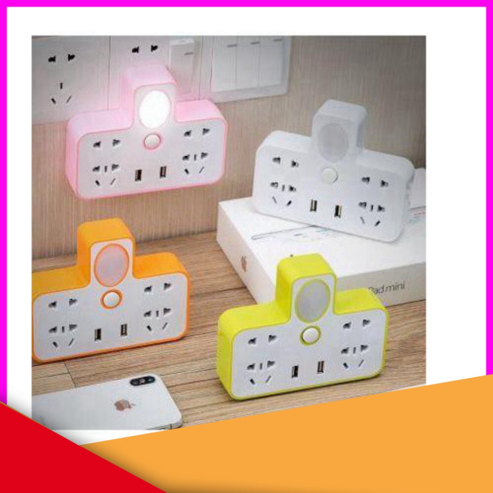 @ HOT// CỰC HOT FREE SHIP Ô Cắm Điện Hình Chữ T  Tích Hợp Đèn Ngủ - Có Cổng USB Sạc Điện Thoại - Hàng Cao Cấp GIÁ TỐT CH