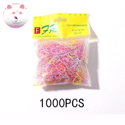 Bịch 1000 Cột Tóc Cao Su Co Giãn Size Nhỏ Cho Bé