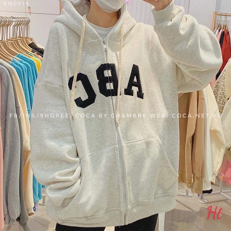 Áo khoác nỉ cotton ABC H2A