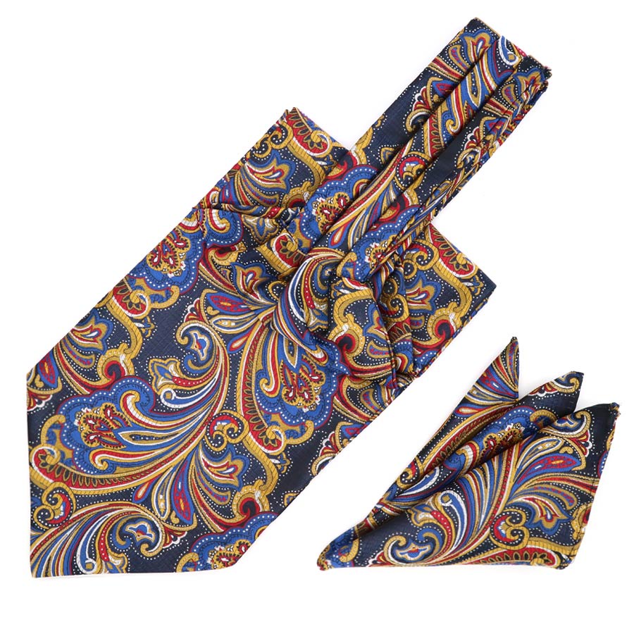 Bộ Khăn Tay Lụa Vuông Vintage Sang Trọng Cho Nam