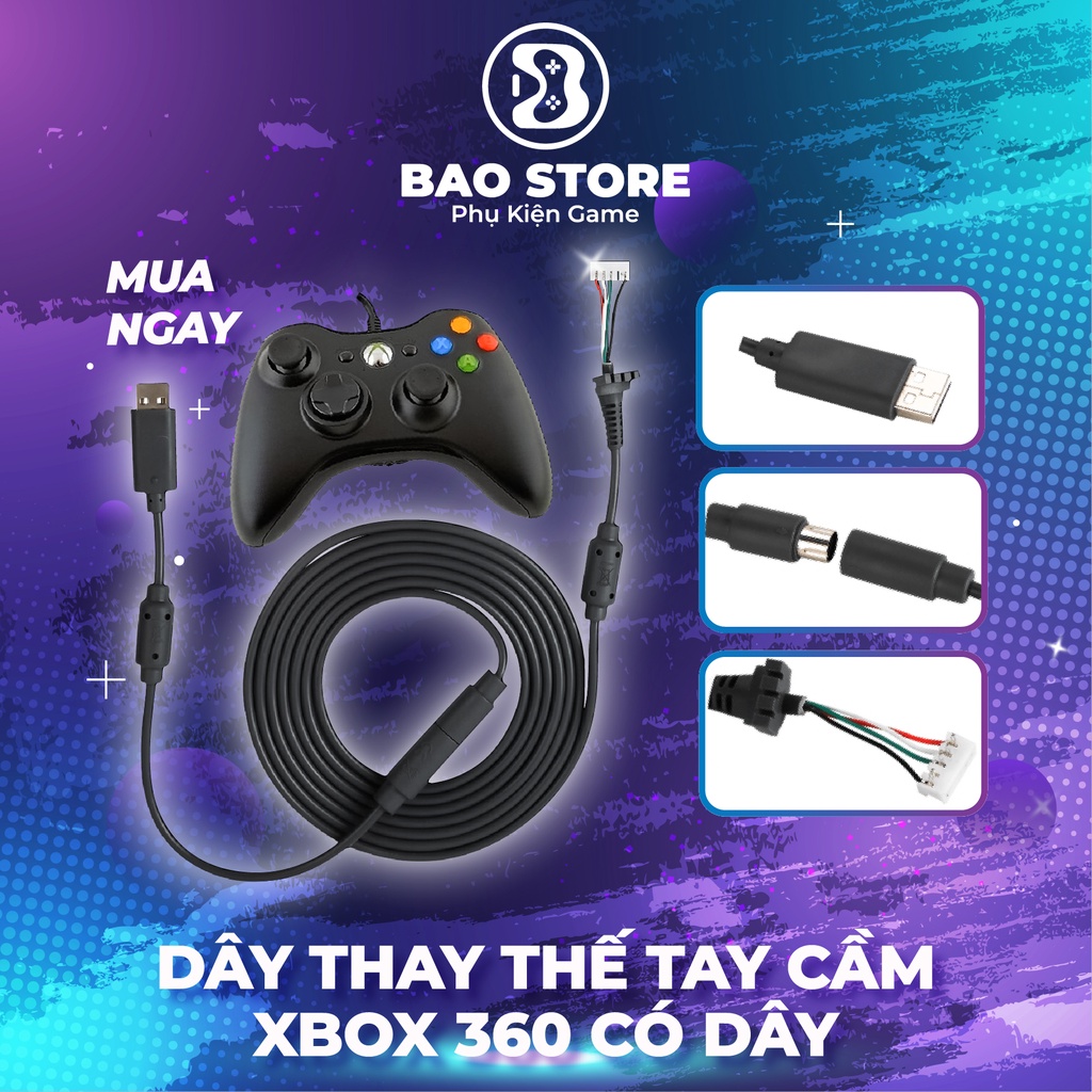 Dây tay + đầu dây thay thế cho tay cầm XBOX360, chất lượng cao