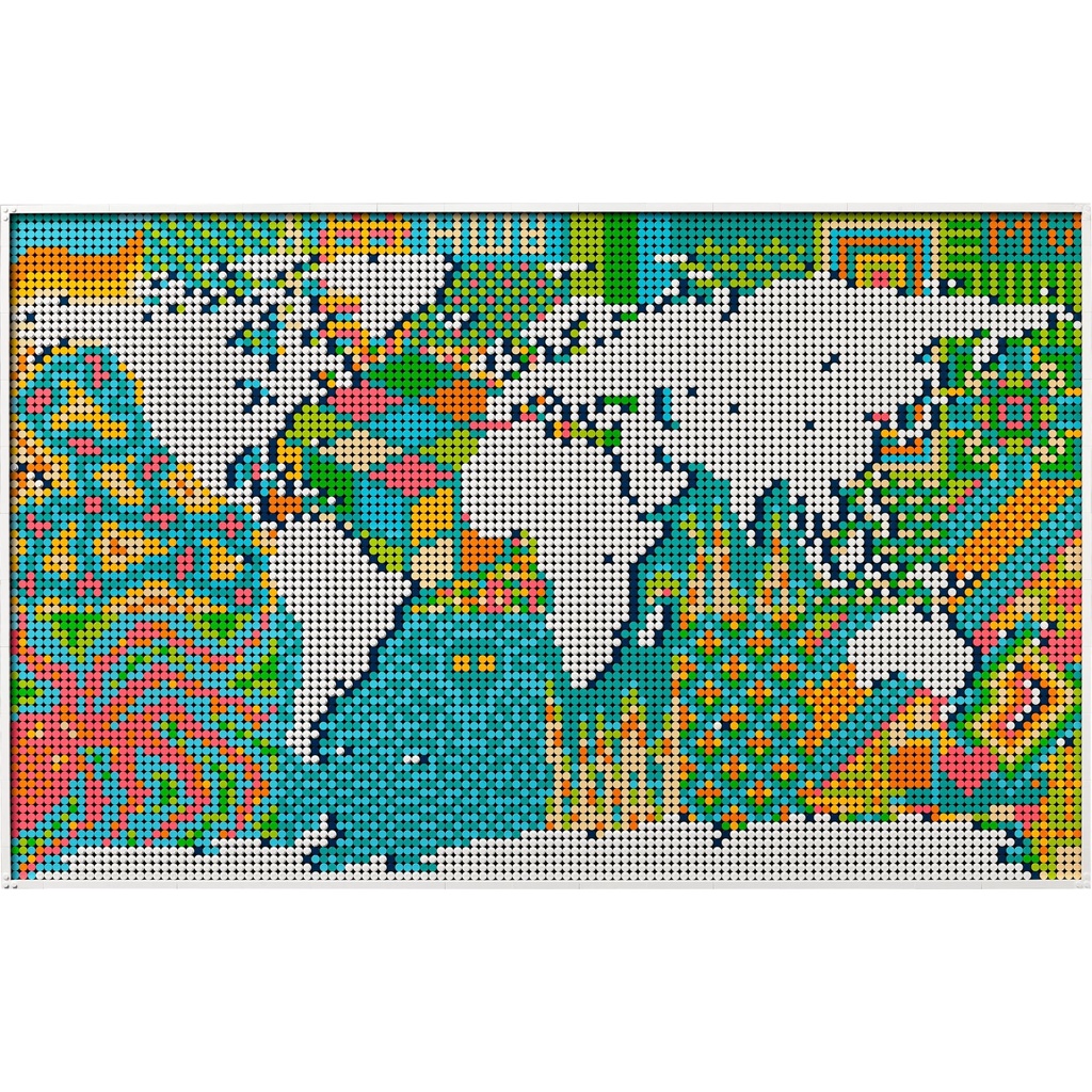 31203 Đồ chơi lắp ráp Iego Art Miscellaneous World Map - đồ chơi xếp hình