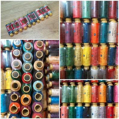 Hộp Gồm 10 Cuộn Chỉ Màu Trắng May Căn Bản Sợi 40/2 Loại Cuộn Dài Cỡ 400m Hàng Chất Lượng Đỉnh