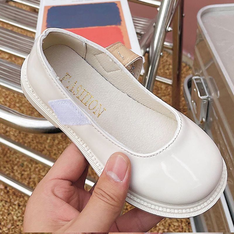 Giày da đính ngọc bé gái oder