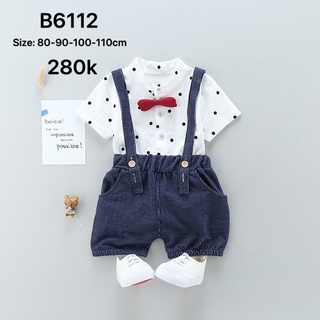 Đồ bộ Set yếm xanh bé trai