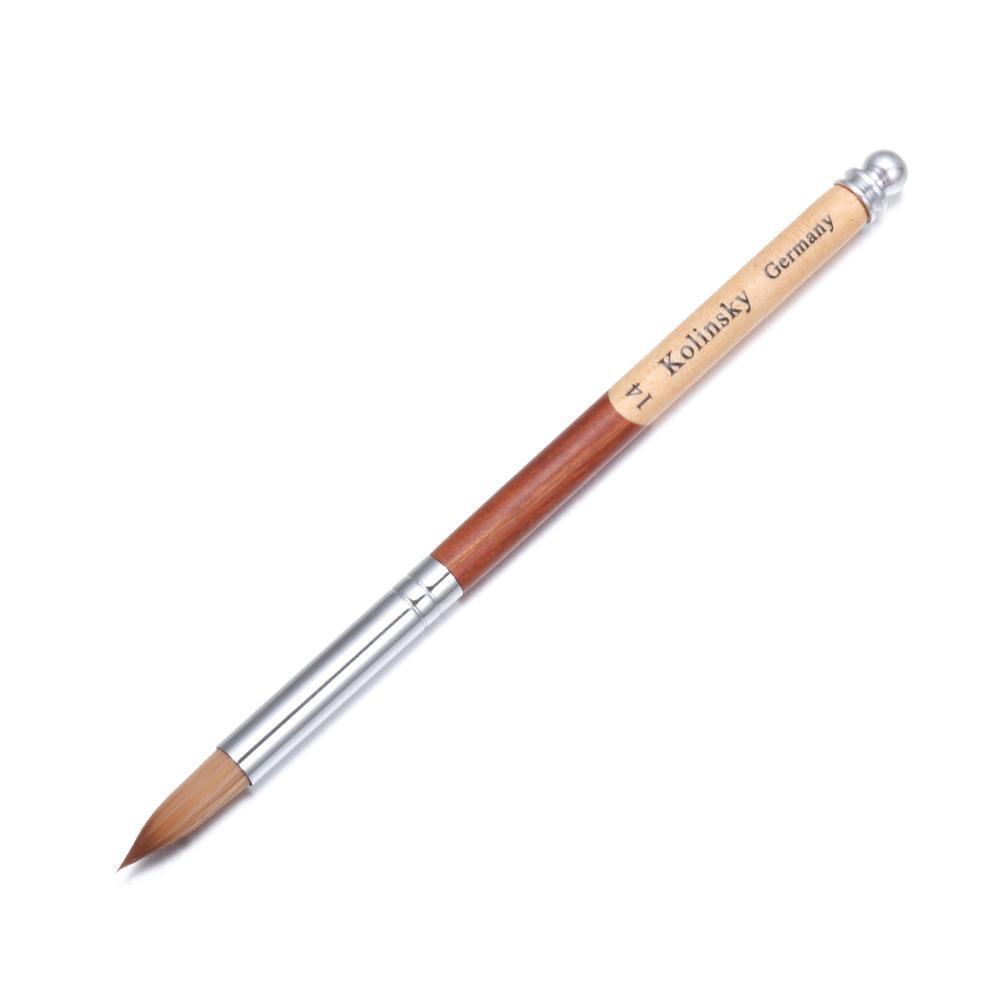 Cọ Sơn Móng Tay Cán Gỗ Acrylic SOFTNESS