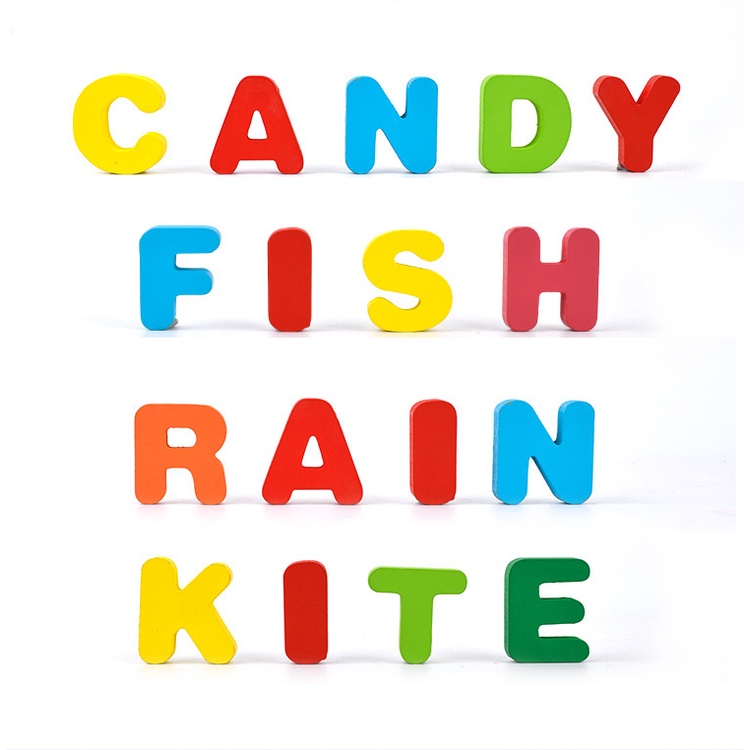 Bộ đồ chơi ZHAN QI TOYS xếp hình chữ cái và số bằng gỗ giúp giáo dục từ sớm cho bé