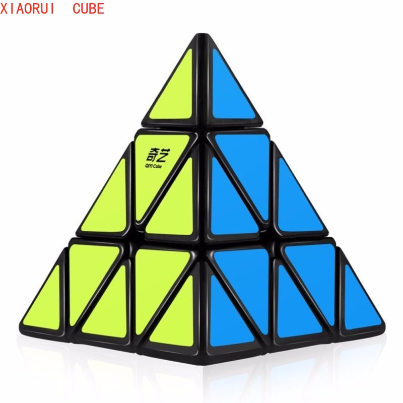 Khối Rubik Qiyi Qiming A Pyraminx 3x3 Tam Giác Màu Đen