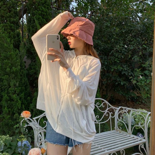 Áo khoác choàng mỏng chống nắng thun mỏng ulzzang | BigBuy360 - bigbuy360.vn
