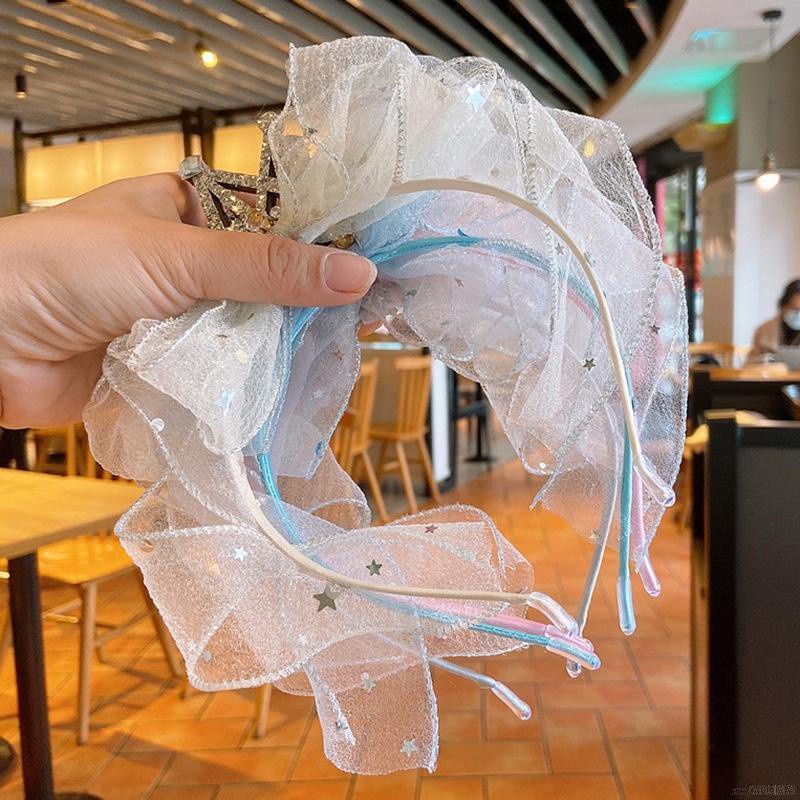 Băng đô cài tóc hình vương miệng công chúa thiết kế đơn giản thời trang Hàn Quốc cho bé