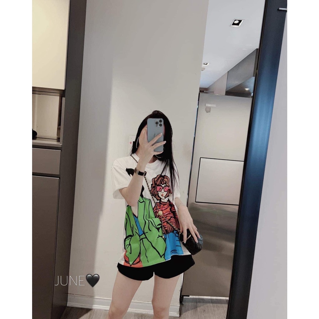 [FREESHIP, ẤN TƯỢNG] ÁO THUN, ÁO PHÔNG NỮ IN 5D 2 CÔ GÁI NÉT CĂNG CỰC PHONG CÁCH TEENS FASHION