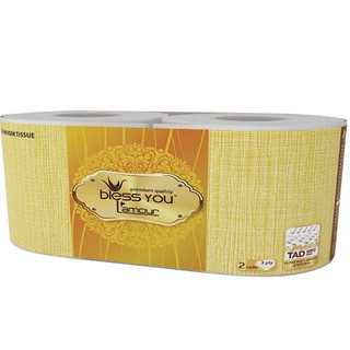 GIẤY VỆ SINH BLESS YOU VÀNG 2 CUỘN