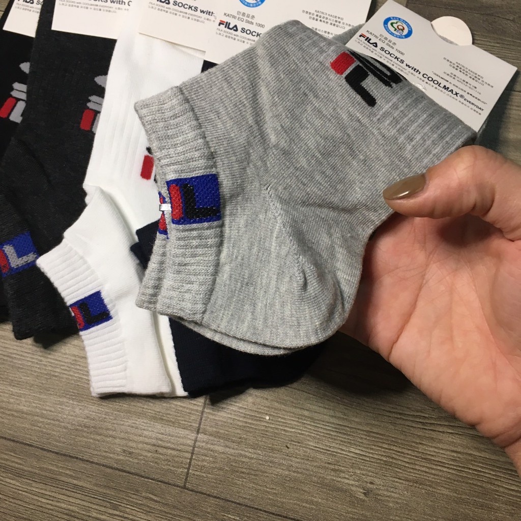 Set 10 Đôi Tất Nam Cổ Ngắn Cotton Co Giãn Kháng Khuẩn FL (Ảnh thật)*