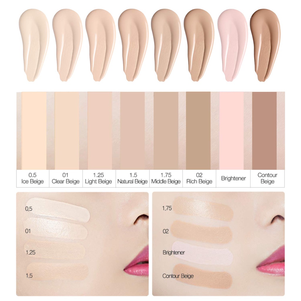 Kem che khuyết điểm The Saem Cover Perfection Tip Concealer Brightener (6.5g)